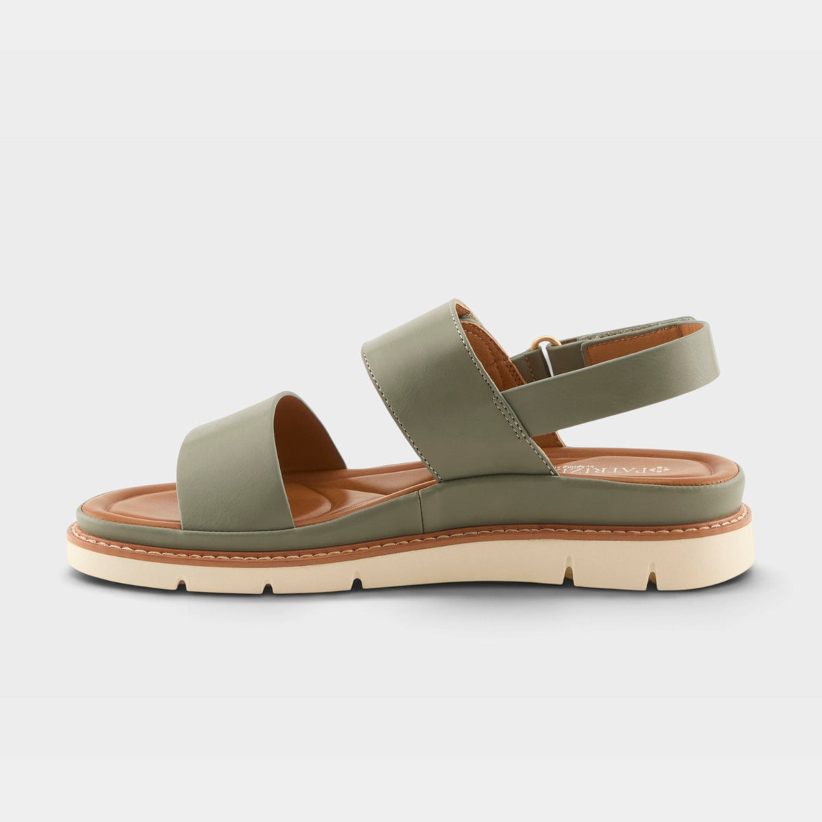 Patrizia Maryada women's slingback sandal with wide toe strap and chunky lug sole