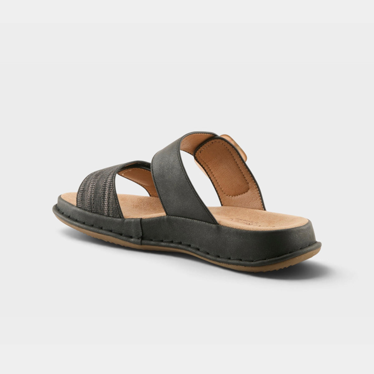 Patrizia Almalei women's slip-on sandal with crossover straps shown from rear angle