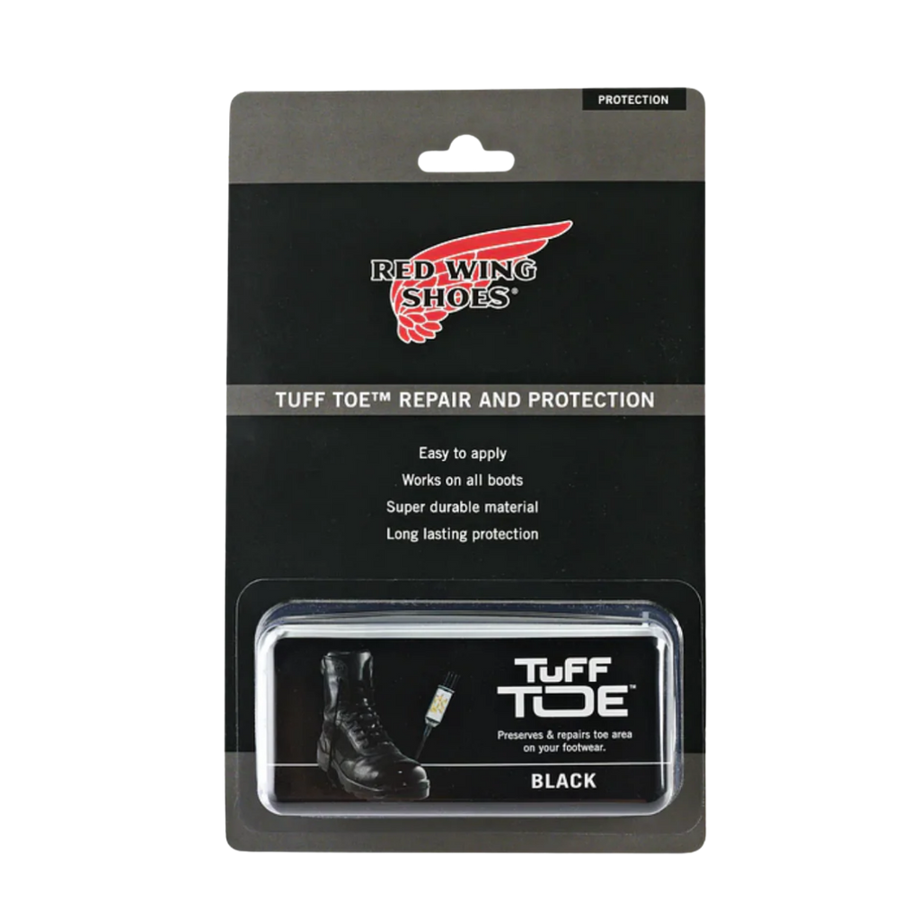 Red Wing Shoes Tuff Toe repair and protection product in retail blister packaging