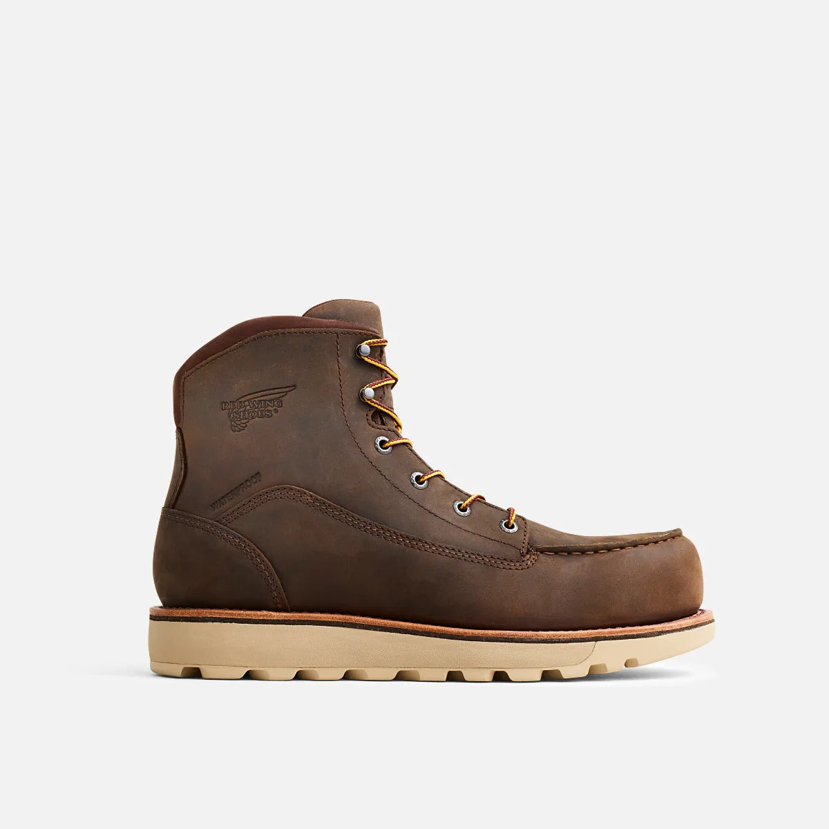 Red Wing Traction Tred Lite 6-inch waterproof safety toe work boot with moc toe
