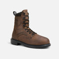 Red Wing mens steel toe metguard waterproof lace-up work boot with rugged lug sole