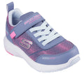 Skechers girls waterproof sneaker with velcro strap, laces, and Skech-Grip sole