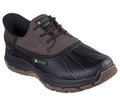 Skechers John Deere waterproof lace-up duck shoe with Goodyear rubber outsole, side view