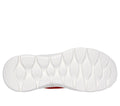 Bottom sole view of Skechers womens slip-in walking shoe with textured traction pattern