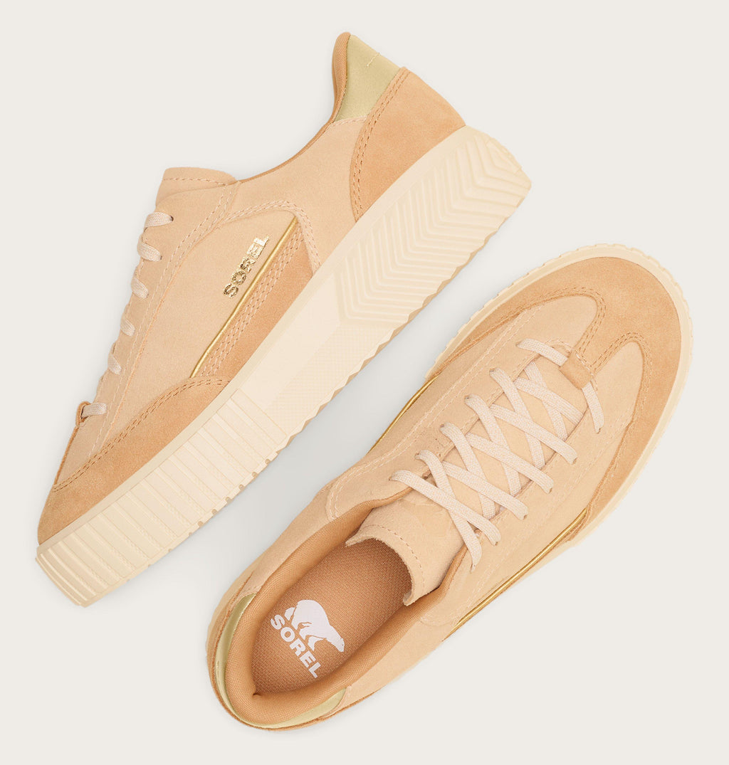 Sorel Ona Ave T-Toe women's lace-up sneakers shown from above as a pair