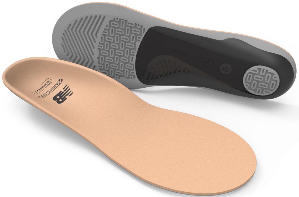 Superfeet NB Therapeutic Cushion insoles shown top and bottom views on white background
