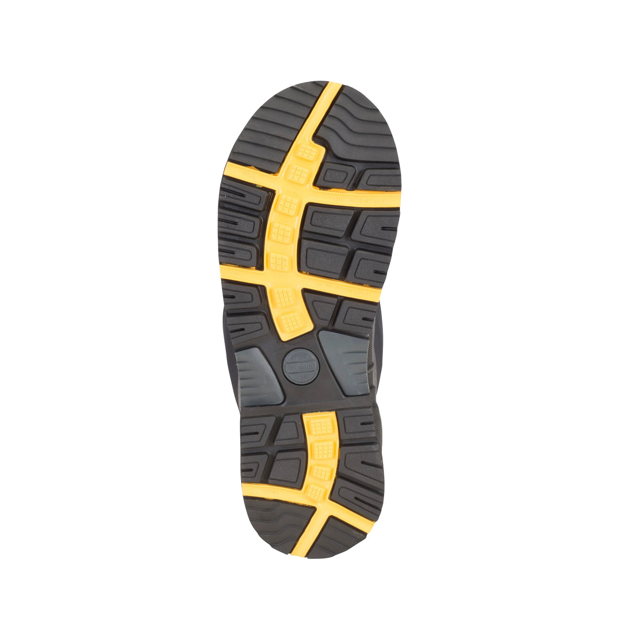Bottom sole view of a women's casual shoe showing tread pattern and grip design