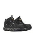 Thorogood men's mid-height waterproof safety toe work boots with lace-up closure and rugged outsole